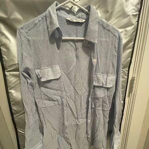 Zara light blue longsleeves